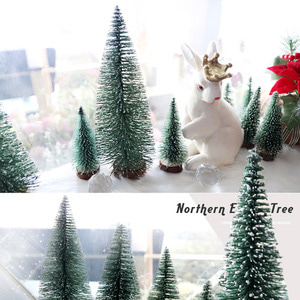 북유럽 스노우 트리 [10cm~30cm 5size 미니트리 크리스마스 겨울 나무 통나무 인조나무] - 3차재입고