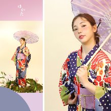 피카 초우 유카타 4set [러뷰카타 일본 전통 의상 여성 기모노 패턴]